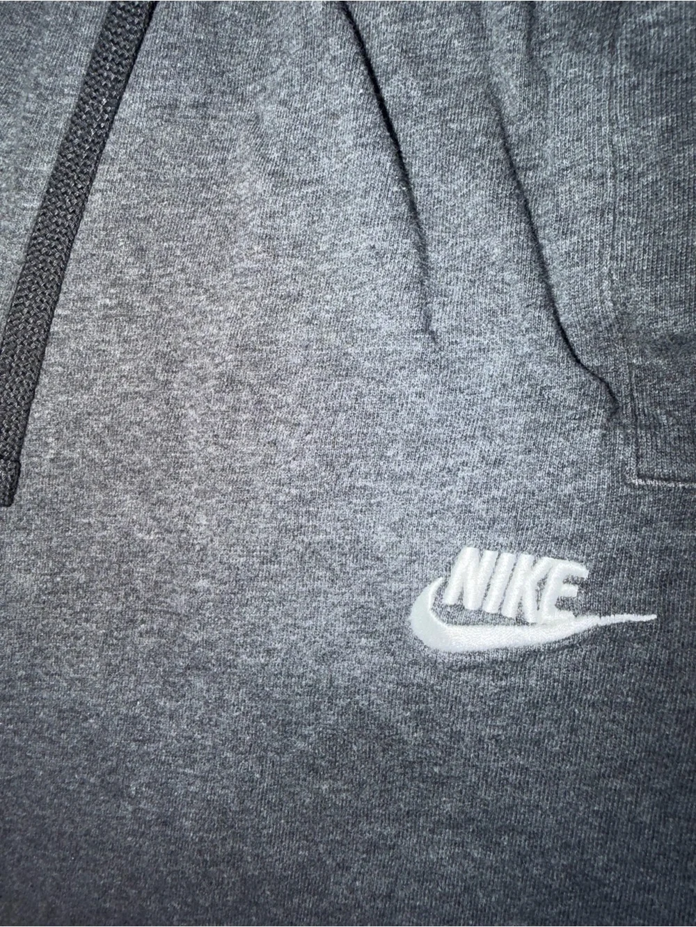 Nike Men Shorts XS Gray Swoosh Embroidery Activewear Shorts Sweat Logo 8